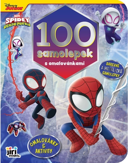 Stickerboek met kleurplaten Spidey (100 stickers)