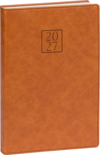 Notique dagagenda Prestigio 2027, bruin, 15 × 21 cm
