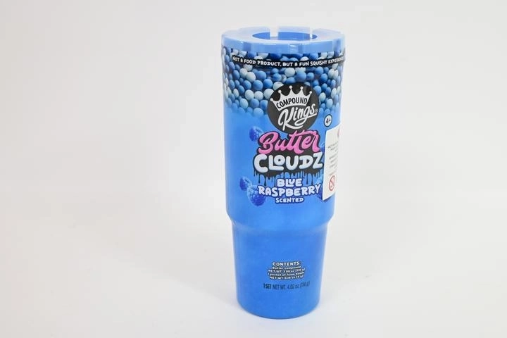 Wecool Butter Cloudz scented modeling clay with foam beads – blue raspberry