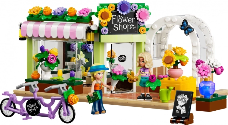 A flower shop packed with details for shop role-play