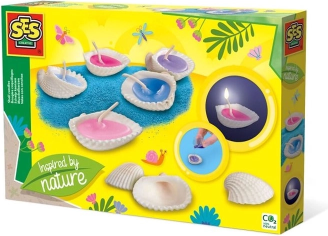 SES Creative set om kaarsen in schelpen te maken