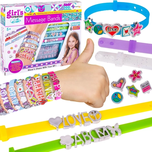 Kit de fabrication de bracelets avec inscriptions