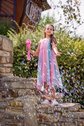 Un flux magique de bulles en un seul appui