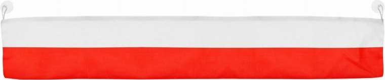 Drapeau national polonais avec ventouses pour vitre