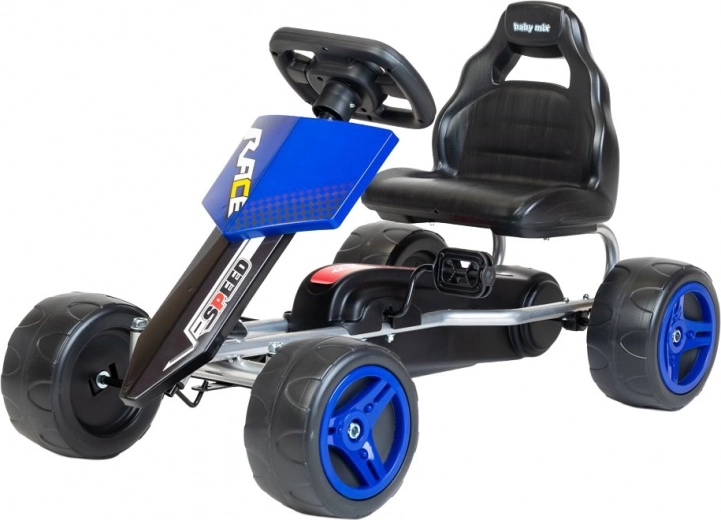BABY MIX Speedy Blue Pedal Go-Kart for Kids