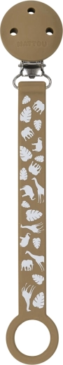 Nattou siliconen speenclip met print dark blue