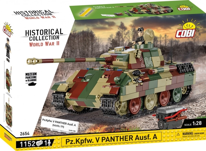 Maquette du char Panther Ausf. A 1:28 de COBI – 1152 pièces