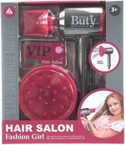 Kinderkapperset met föhn met geluid Hair salon – Fashion girl
