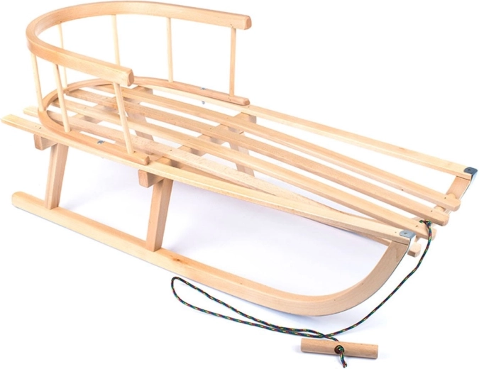 Pull cord with wooden handle