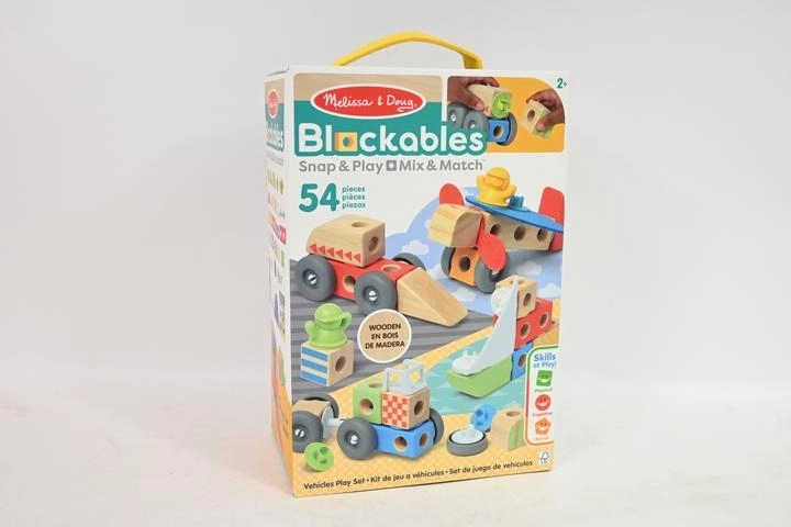 Melissa & Doug Blockables – blocs de construction en bois véhicules