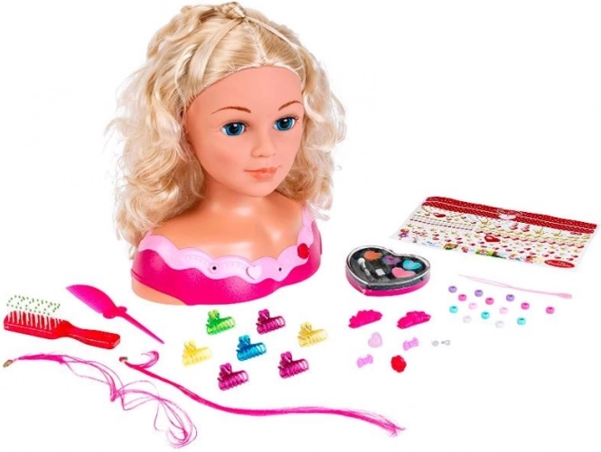 Tête à coiffer PRINCESS CORALIE avec accessoires
