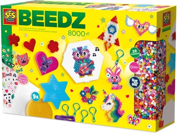 SES Creative iron-on bead set with accessories