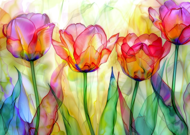 Enjoy Puzzle Tulip Garden 1000 Pieces