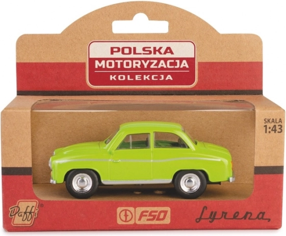 metalen automodel Syrena 104 groen 1:43