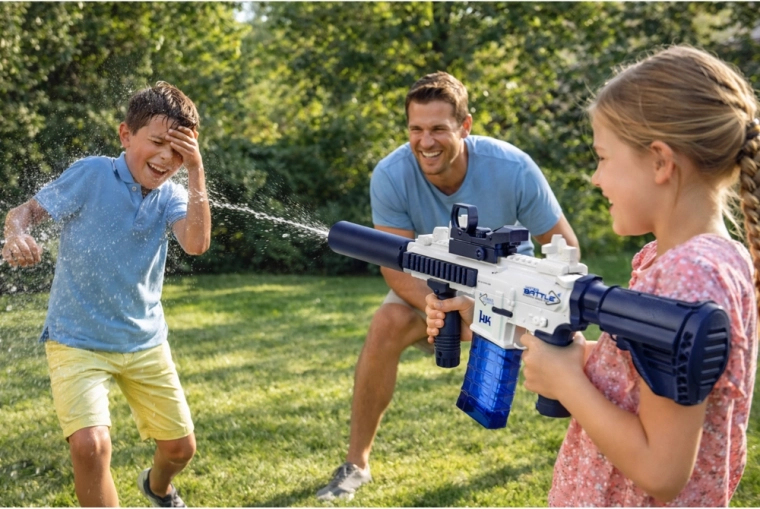 Electric drive for a continuous water stream