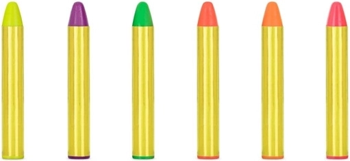 6 vibrant colors in one set
