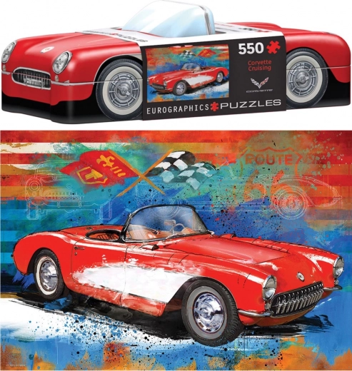 Puzzel in een blikken doos Corvette 550 stukjes