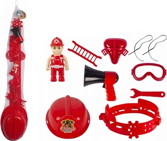 Children’s firefighter set with helmet
