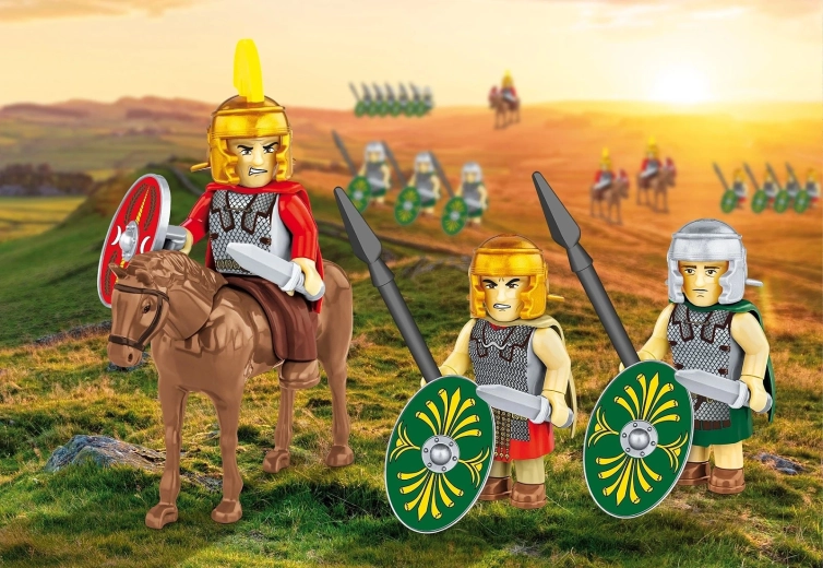 Reiter mit Pferd für dynamische Manöver