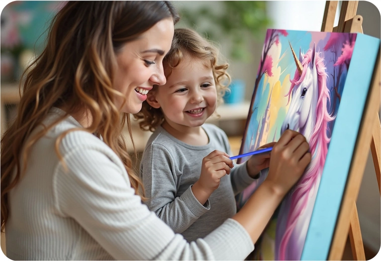 Moments créatifs pour enfants et adultes