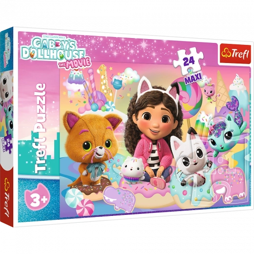 Puzzel 24 maxi – kattenwereld GABBY TREFL