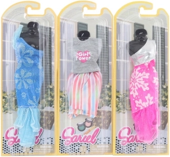 Doll dress from the SARIEL collection – assorted colors, 1 pc