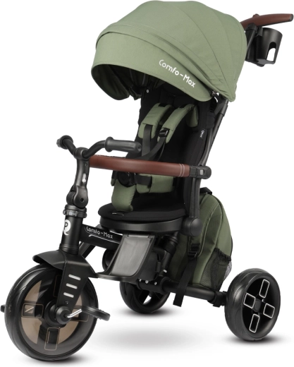 Qplay Comfo Max 7-in-1 Tricycle Olive Green (10–72 months)