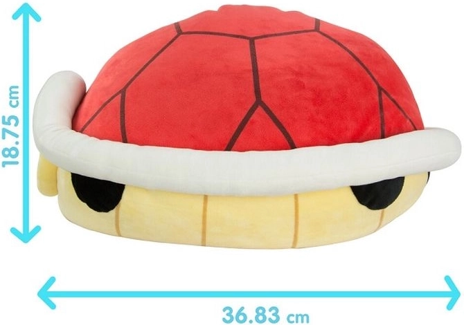 Peluche Tomy Mocchi Mocchi Mario Kart – Carapace rouge