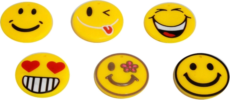 Aimant en caoutchouc avec sourire