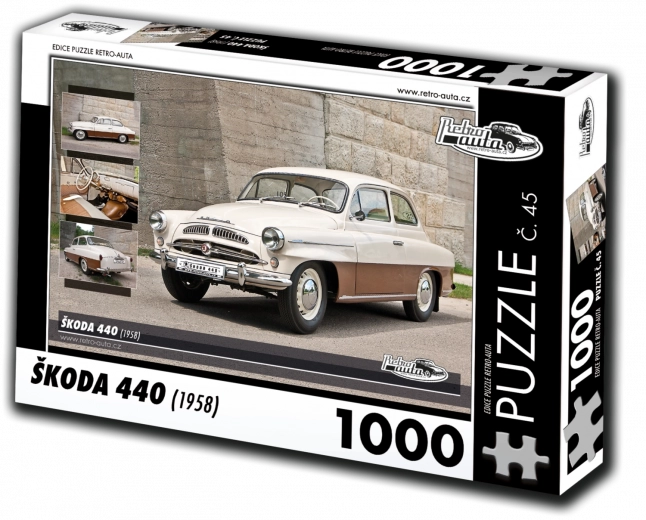Retro-Auto-Puzzle Škoda 440 (1958) 1000 Teile