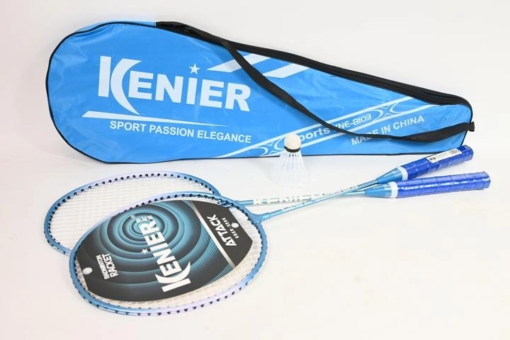 Set de badminton Kenier bleu avec volant