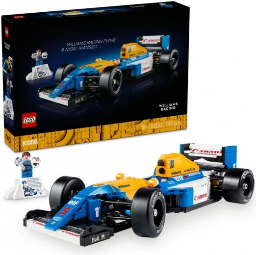 LEGO Icons Williams Racing FW14B bouwset met Nigel Mansell