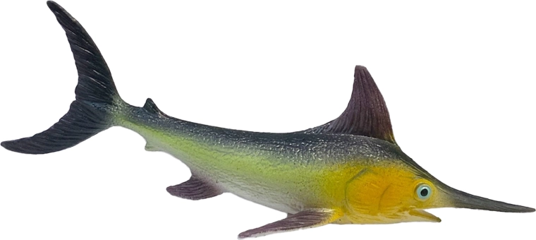 Rubberen zwaardvis 16 cm