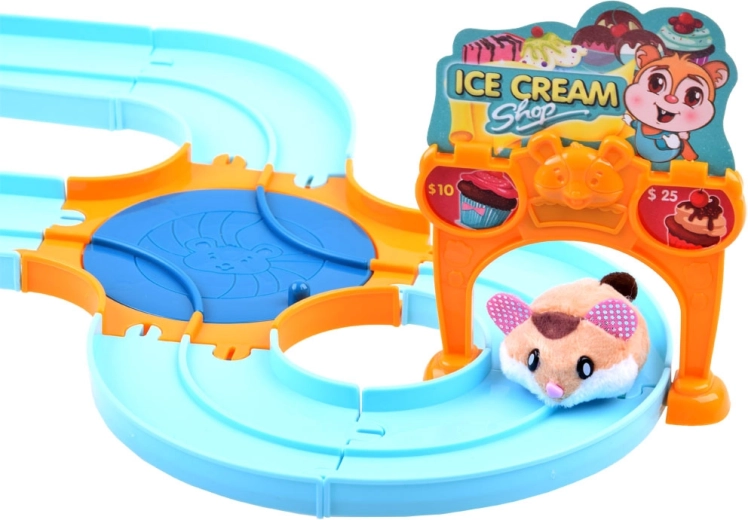 Ice cream track with switch