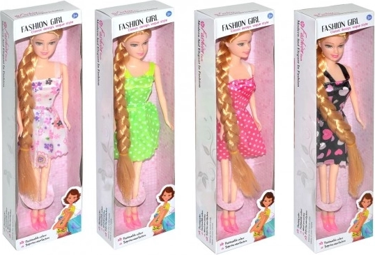Poupée avec tresses 28 cm