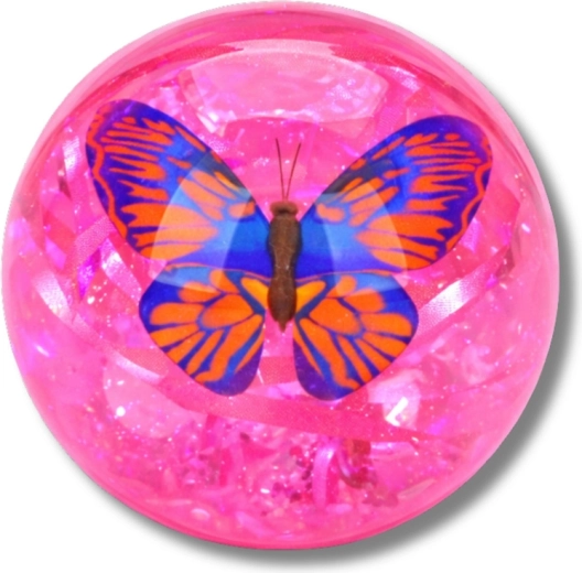 Sparkling confetti and butterfly inside