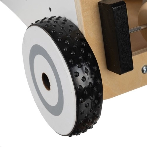 Stable ride with rubber wheels