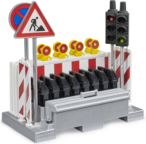Bruder road traffic control set with traffic lights