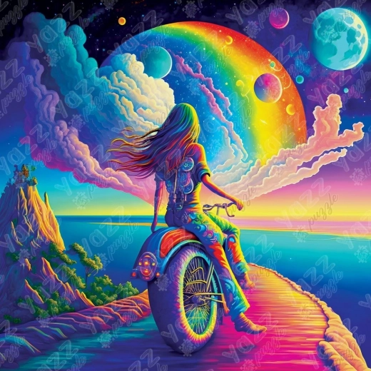 YAZZ puzzle carré Balade arc-en-ciel 1023 pièces