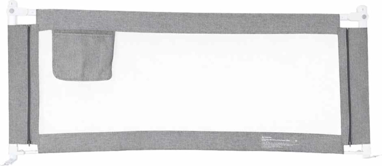 Barrière de sécurité pour lit 200 cm grise
