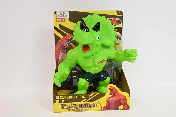 Behemoth soft dinosaur figurine – green Triceratops