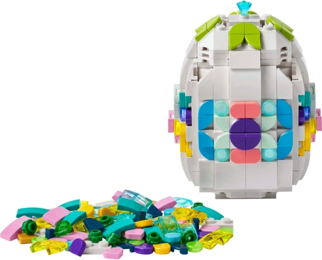 Elegant Easter decoration built from bricks