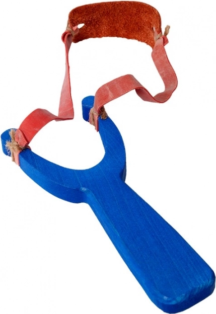 Wooden Slingshot Blue
