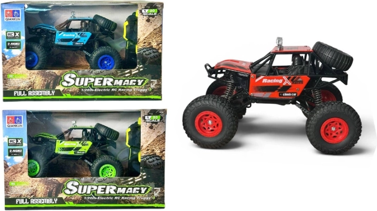 Op afstand bestuurbare terreinauto truggy 1:20 met oplader