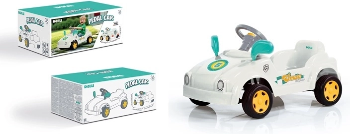 Dolu children's pedal car white