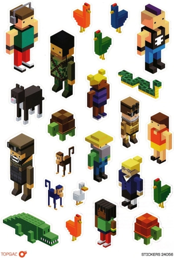 Topgal PixelArt Stickers