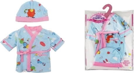 Blue Robe with Hat for Dolls 40-45 cm
