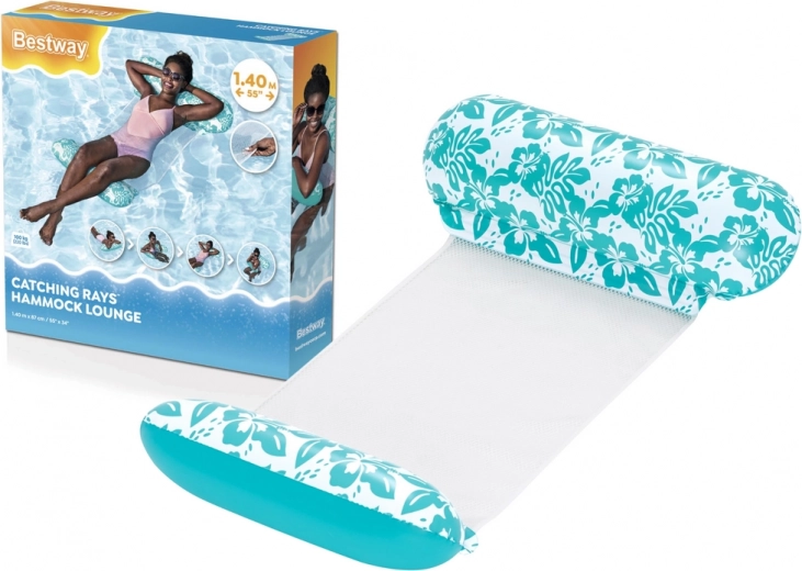 hamac flottant à maille gonflable menthe 140 × 87 cm BESTWAY