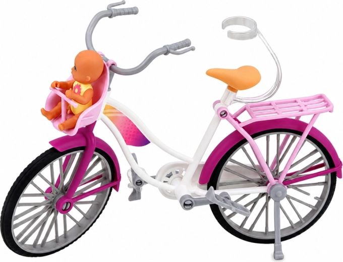 Fahrrad mit Kindersitz und Baby