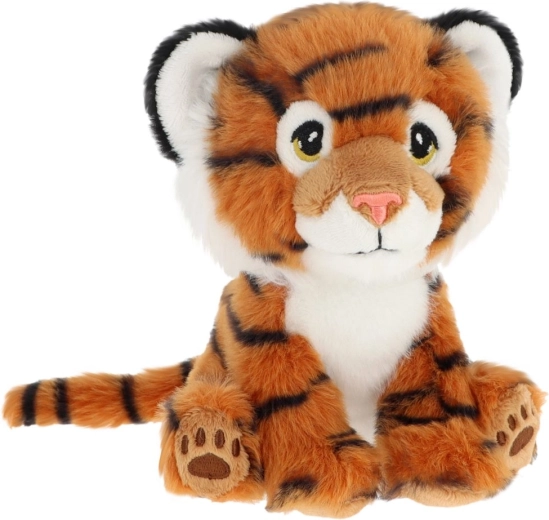 Keel Toys Keeleco plush tiger made from recycled plastics, 14 cm